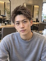 カラン エ ノエル(Calin et Noel)&nbsp;Men's/ショート/アップバング/アッシュブラウン
