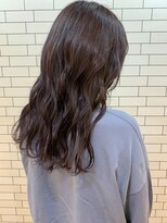 オーストヘアジジ(Aust hair Gigi)&nbsp;ハイライトカラー☆ラベンダーグレージュ　ゆるふわロング