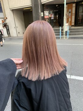 キャラ 池袋本店(CHARA) 切りっぱなし×ハイトーンピンクベージュ