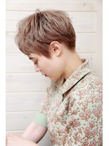 オーシャン(Ocean)&nbsp;[OCEAN Hair&Life藤原純] 刈り上げショートグレージュカラー☆