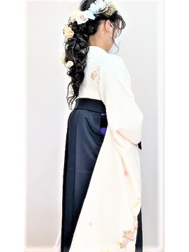 デザインヘアーピアジェ 八木店(DESIGN HAIR PIAGET) ☆2022年・ピアジェ卒業式☆最新アップ＆着付＆メイク☆