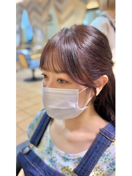 ネオリーブ モカ 川崎チネチッタ店(Neolive mocca) 20代　30代　40代　50代　前髪　顔周り　ピンクブラウン　川崎