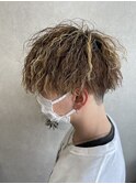 縦落ちツイストスパイラルパーマ×ハイライト