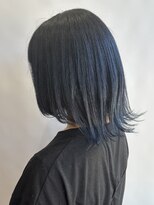 ヘア イノウエ HAIR INOUE 夏の寒色 ブルーブラック 外ハネボブ