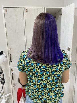 ネイロ 錦糸町(NeiRo) ツートンカラーパープルヴァイオレットグレージュ