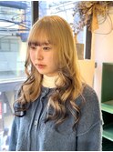 ☆髪質改善ブリーチ ブロンドベージュ/裾カラー/ブラック