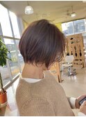 白髪ぼかし/ベージュ/ショート