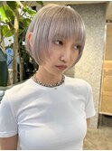 ショートカットタッセルボブミディアムボブ長めボブダブルカラー