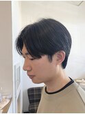 センターパートマッシュ