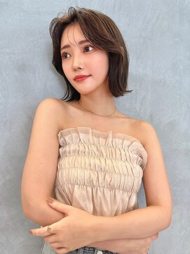 ロンドローズ 名古屋(Lond damaskRose) ブリーチ 学割 オリーブベージュ レイヤーカット リタッチ4