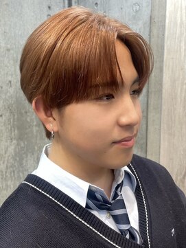 サンクプロジェクト(cinq PROJECT) メンズブリーチカラーシースルーマッシュ韓国風センターパート