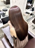 圧倒的な艶　美髪　ピンクブラウン