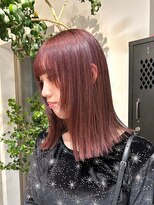 ヲタク(wotaku.)&nbsp;レッドカラー暖色カラーダブルカラーケアブリーチカシスカラー