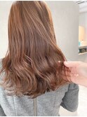 髪質改善＊くびレイヤーピンクベージュ＊美髪【Zina船橋】