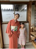 七五三へアンセットと着付け