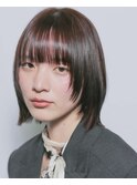 顔周りレイヤーボブ