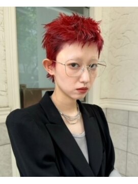 ザ ストラマ(THE STRAMA) suzuki/ショート/メンズライクショートヘア/ブリーチレッド