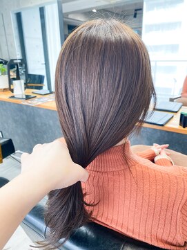 ツミキ ヘアーデザイン(TSUMIKI hair design) 透明感カラー　キレイめ大人グレージュ　担当寺尾
