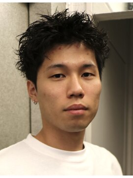 ヘアカロン 熊本本店(Hair CALON) メンズショートパーマスパイキーショート熊本下通