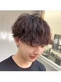 縦落ちパーマ/波打ちパーマ/波巻きパーマ/メンズパーマ