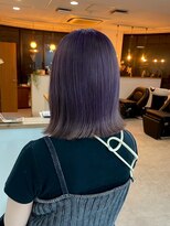 ウル 岡山駅店(ULu.)&nbsp;ハイライトハイトーンダブルカラー20代30代40代前髪長めULu