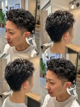 ロンデル(RONDEL) 短髪スパイラルパーマ