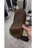 大人女性向け｜ヘーゼルブラウン美髪ロング