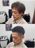 大人の清潔感は短すぎないショートが◎ノーワックスも可能！