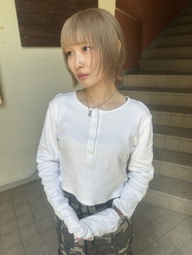 コレットヘアー ザモリオカ(Colette HAIR the MORIOKA) milktea beige×short wolf
