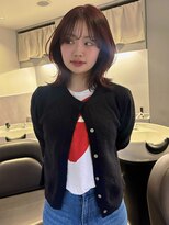 ニコフクオカヘアーメイク(NIKO Fukuoka Hair Make) 【NIKO】ブリーチなしダブルカラー/ワインレッド/暖色カラー
