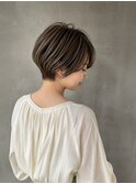 (ICY土屋)ショートヘアショートボブナチュラルハイライト