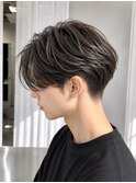 韓国マッシュスペインカールスパイキーショートブルーブラック