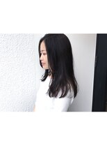 アン ヘア デザイン(un hair design)&nbsp;【　un  】ダークアッシュ×セミロング×透け感