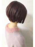 【LUNON fieju】切りっぱなしボブ×ピンクヴァイオレット