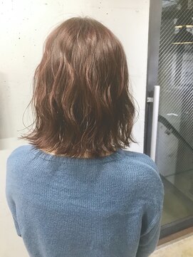 ロク 高田馬場(lok) ピンクブラウン、ナチュラルウェーブ【高田馬場】ロク