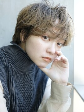 アルバム 銀座(ALBUM GINZA) カジュアルウェーブ_スリークボブ厚めバングローライト_77497