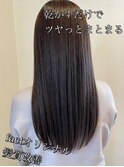 大人かわいい/艶感ストレート/40代50代/透明感