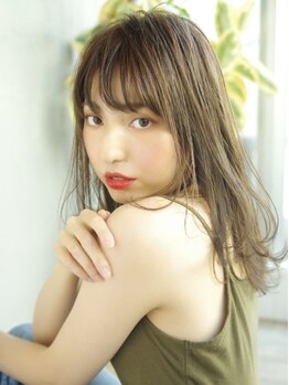 インスヘアー 東加古川店(INCE HAIR)の写真/【バレイヤージュ¥12000】ブリーチを使用したデザインカラーも《INCE》ならお手頃に絶妙なカラーを実現♪