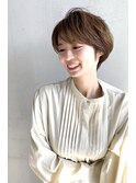 大人可愛いハンサムショート/丸みショート/20代30代40代/錦糸町b