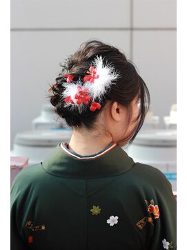 ビアージュ(Viage) #ヘアアレンジ #卒業式セット#着付け #卒業式アップ #金箔 #水引