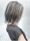 切りっぱなしハイライトボブ