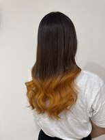 グラスヘア 石垣店(Grass Hair) オレンジグラデーションカラー