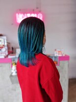 アンゼロ(UNZELO)&nbsp;白髪染めとターコイズグラデーション