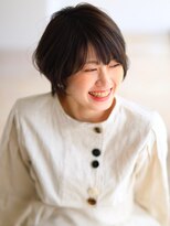 アシャ ヘアー ソリューション 神戸店(asha hair solution) 20代30代40代◆ひし形シルエットのふんわりショートで春ヘア☆