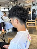 ツイストスパイラルパーマスペインカール波巻きスパイラルパーマ