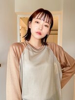 ユイル(Uil)&nbsp;似合わせ小顔ボブ×暖色カラー デザインカラー