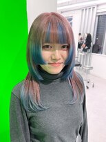 キバ(kva) ▽□□▽姫カットウルフ×デザインカラー