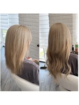 クラン ヘアーアンドスタジオ(CLAN hair & studio)&nbsp;ハイトーンエクステブリーチインナーミルクティーベージュ