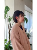 ぱつっとボブ