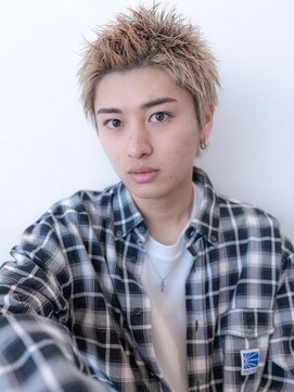 ケアリー 千葉ニュータウン中央(Carelly) ツイストパーマ七三オールバックマッシュウルフスリークショート